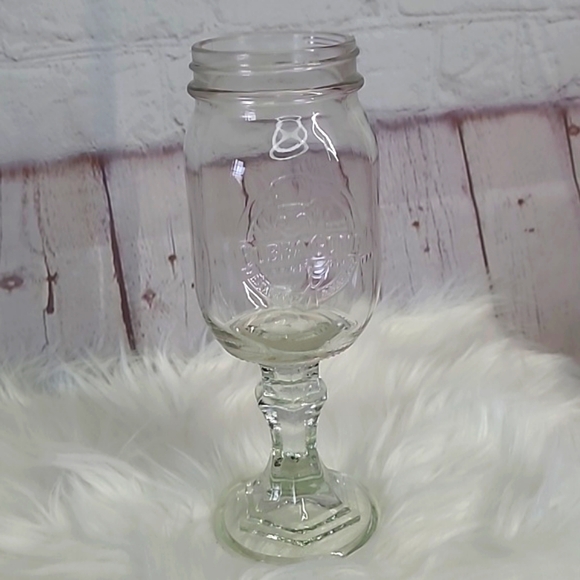 Bubba Gump Shrimp Co Company Glass Collectible Mason Jar Drinking Cup Fancy 9" - Picture 8 of 9